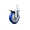 Service Caster 5 Inch Blue Poly Wheel Swivel 3/4 Inch Square Stem Caster with Total Lock Brake SCC-SQTTL20S514-PPUB-BLUE-34 - alternate 1